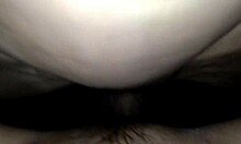 damn i pushed into that soft sticky shaved wet pussy creampie orgasm so tight!