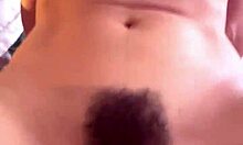 real amateur couple wakes for quick morning fuck with hairy wife moaning cumshot