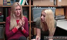 cop uniform milf stepmom gags chokes on petite blonde 18-19 daughter not caught together