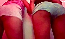 these two venezuelan chicks twerk their wet pussies naked... damn!