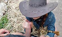 i spot sexy blonde stranger on street, drag her to jungle for horny blowjob