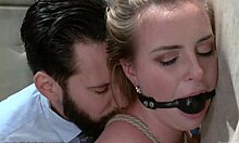 Therapist roughly anal fucks bound tied up blonde teen 18+ monster cock deepthroat gagging bdsm slave
