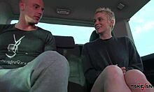 Desperate Czech Hottie Trades Wet Pussy Ride for Lift Home Deal