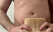 home alone playing naughty with my pierced pussy solo toy fun