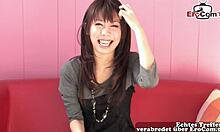 i creampied shy hairy japanese teen in nylons