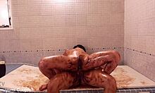 valentine's chocolate covered wife rides wildly to nonstop orgasms