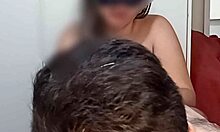 Watch Bruna Silva make her cuckold hubby cum hard with handjob