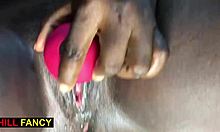 Skinny Lesbian BBW with Small Natural Tits Screams on Dildo Kissing Curvy Plump Partner in Bedroom