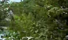 Fucking my hot Colombian girlfriend on public river