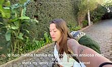 Damiana's Brazilian Adventure Flashing Ass in Europe Ep 1