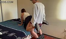 Hey, wanna see this college cutie bent over fucked hard in her skirt and socks?