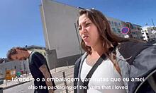 Damiana's Brazilian Adventure Flashing Ass in Europe Ep 1