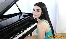 Tempting newbie babe's POV blowjob sparks intense hardcore plowing