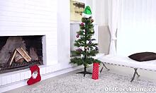 The old neighbor man next door devours young shaved teen pussy with expert tongue skills.