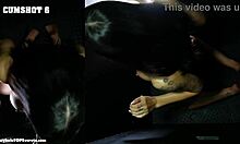 ten massive gloryhole cumshots drained nonstop on big cock