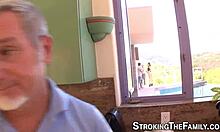 teenage stepsis gets facial spunk from handjob