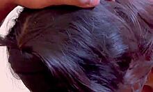 Wow hot blindfolded Indian 18-year-old beauty gives the best deepthroat blowjob on huge cock in romantic HD desi quickie!