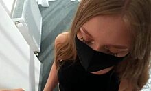 What if it's a love triangle turning into hot threesome with huge tits skinny blonde student on bed?