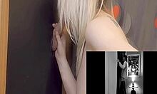 Sucking big cock at gloryhole till swallow