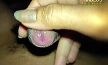 innocent indonesian amateur teases with close-up handjob fingering leading to hot cumshot