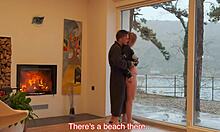 intimate vacation moments with redhead's natural curves