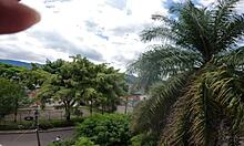 stepsis white booty squeezed tight after long time she strips comfy for rough fuck jhodez1