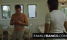 Stressed penny barber milf blackmails messy van wylde son-in-law for car fuck