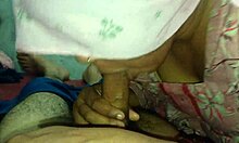 indian bhabhi sucks my big black cock deep for hot cumshot mouthful