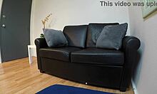 skinny teen mia taylor gags on cock during pov casting interview with deepthroat choking and pussy fucking