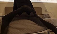 skinny tattooed euro jerks huge cock flashes ass and explodes cum