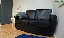 skinny teen mia taylor gags on cock during pov casting interview with deepthroat choking and pussy fucking