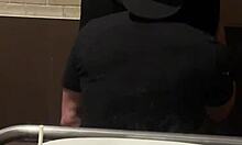 Horny Twink Bends For Hung Macho Cock In Mall Bathroom Orgasm!