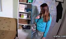 Glamorous Czech Shop Girl Teased Stripped And Nailed Hard In Mall POV Reality