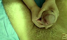 horny latina wife gives relaxing cock massage turning into hot handjob