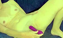 caroline teases her wet pussy with toys till orgasm