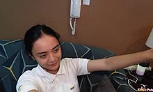 whoa trikepatrol's skinny pale pinay teen rides massive cock to hardcore orgasm!