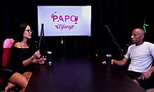 you gotta do your job right even with meds talk in this interracial gangbang scene on sheer red