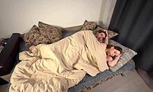Hot Russian Stepmom Invites Stepson To Share Her Bed For Naughty Fun!