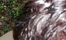 i'm sucha slutty french maid chained outdoors gettin facefucked n doggystyled by dom!!