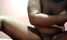 hot desi amateur girlfriend exposes huge natural tits boobs pussy nipples for boss handjob