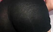 con mi vecina en leggings yoga gym homemade web chat when her man leaves for intense amateur session