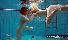 milana and katrin rip bikinis off each other underwater at the pool!!