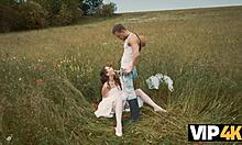 vip4k city cock fills country girl in wedding dress outdoors