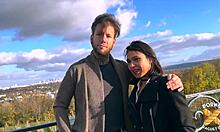 whoa, christina's this petite milf brunette going wild in her first steamy video 🔥😈