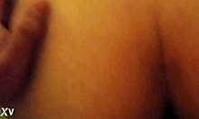 Hubby catches wife bent over taking it DOGGY STYLE from behind