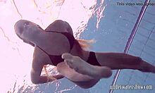 Lucy Slips Bikini Off Poolside Tease