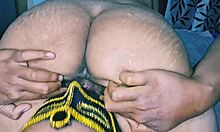 whoa this hot desi bhabhi's hairy pussy gets licked so juicy and wet up close