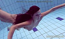 Lucy Slips Bikini Off Poolside Tease