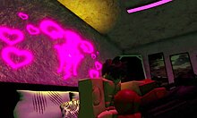 her cute friend begs for monster cock fuck and big ass cum