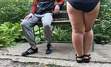 hey stepmom catches me peeking at her wet pussy and bends over